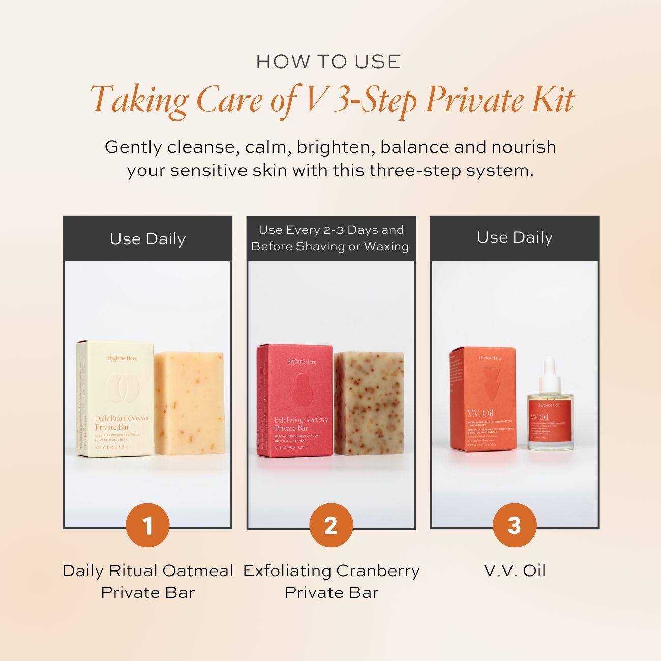 Taking Care of V 3-Step Private Kit